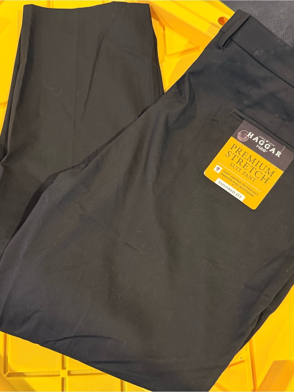 Haggar Premium Stretch Men's Pants in Black